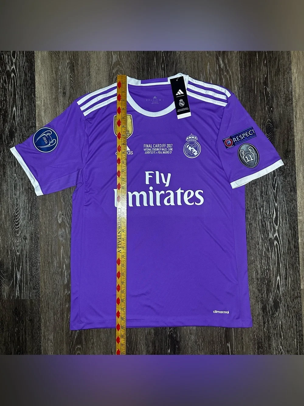 REAL MADRID 2017/18 UEFA Champions League Final Ronaldo #7 purple jersey